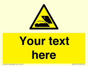 Custom Warning submerged objects in watercraft areas